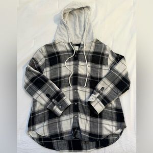 American Eagle Hooded Flannel